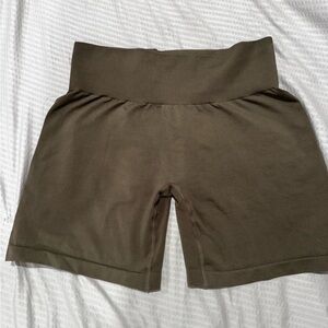 Olive Green Women's Shorts